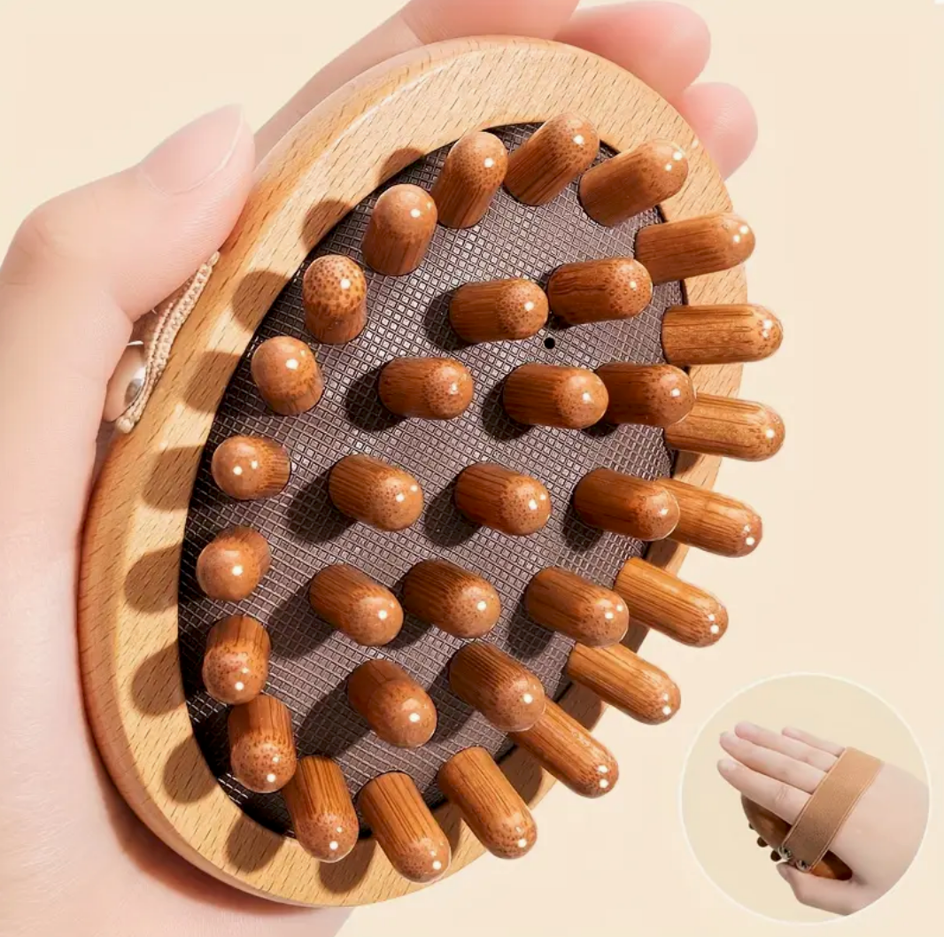 Houten Meridiaan Massageborstel - Diep Weefsel