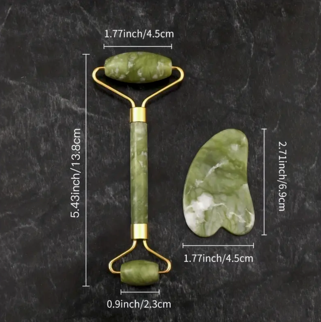 Jade Roller en Gua Sha Set